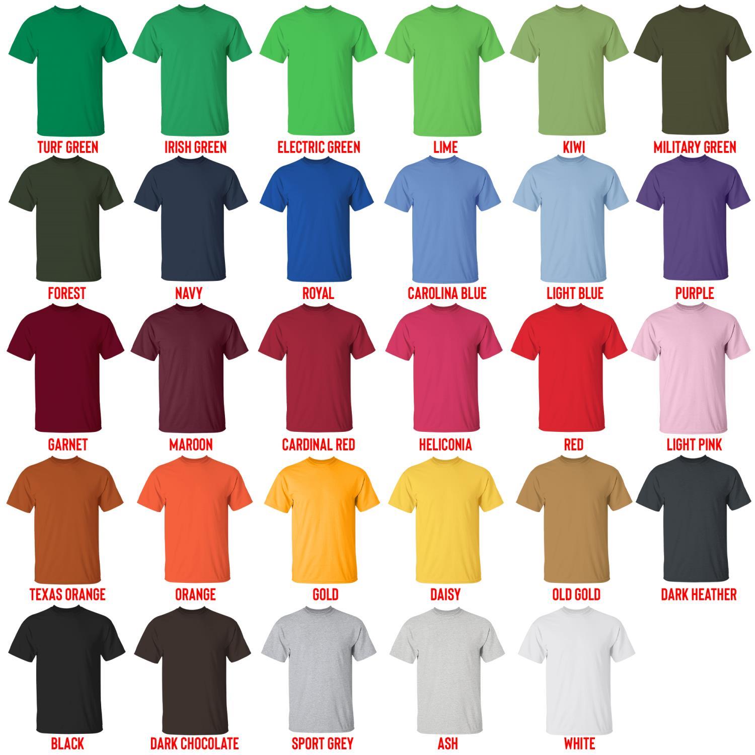 t shirt color chart - Cinnamoroll Store