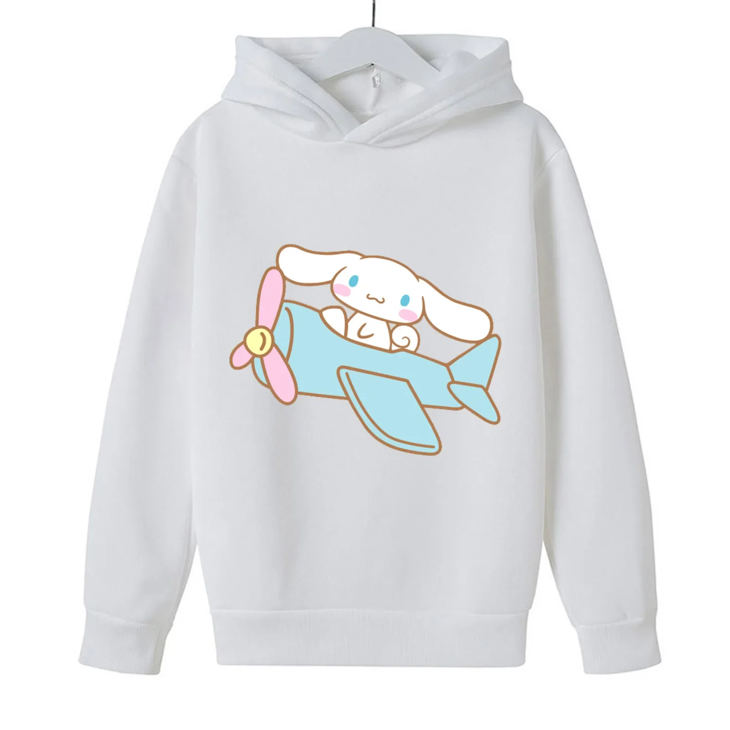 Cinnamoroll Cartoon Fleece Clothing Trendy Hoodie - Cinnamoroll Store